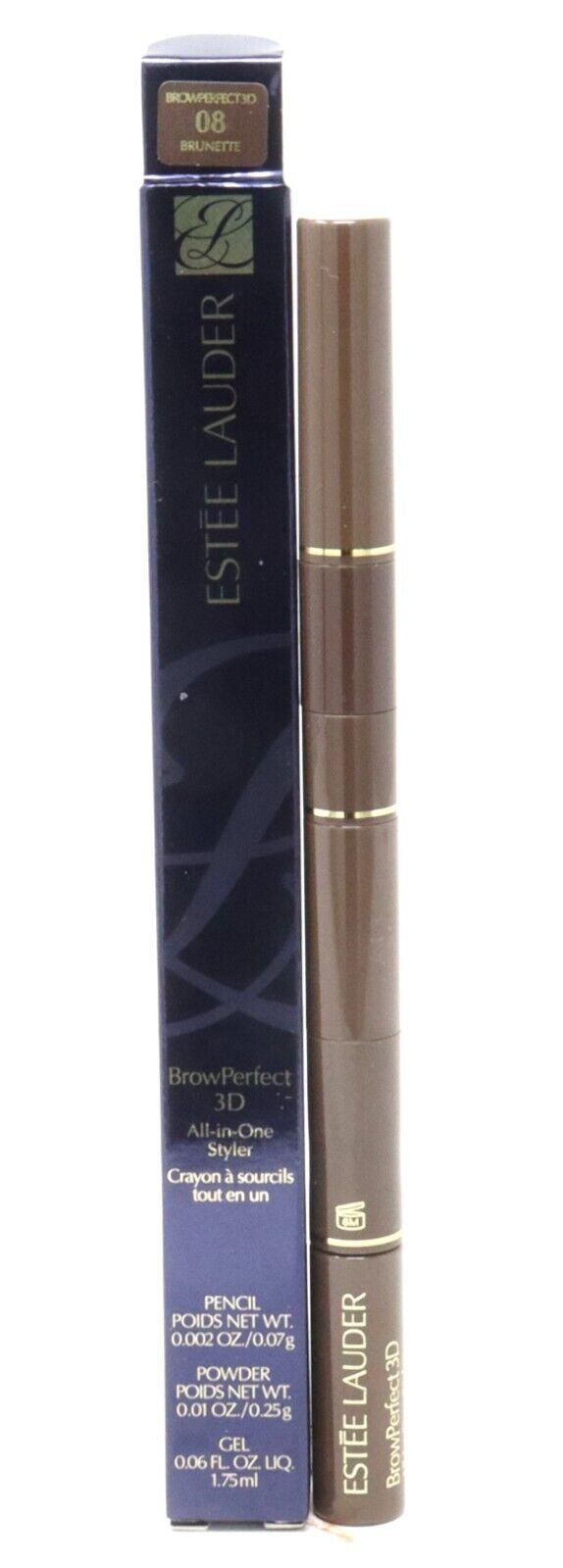 Estee Lauder Brow Perfect 3D All In One Style Pencil 0.06oz/1.75ml BRUNETTE