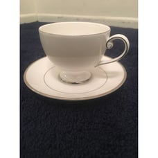 Mikasa Cameo Platinum Tea Cup & Saucer