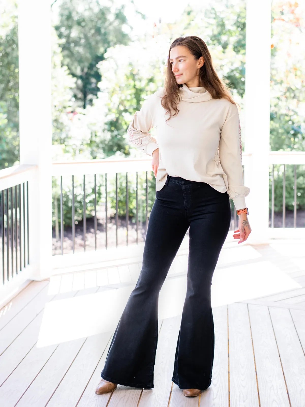 Brand new - Judy blue black pull on flare jeans