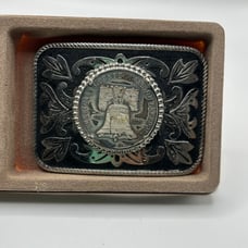 Vintage coin belt buckle