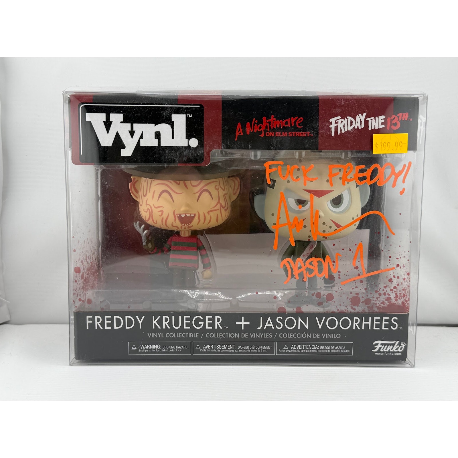 Vynl A Nightmare on Elm Street & Friday The 13th Freddy & Jason Auto