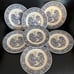 Vintage Stratwood Collection Shakespeare Country Blue/White 7.5 In Plates Set 7
