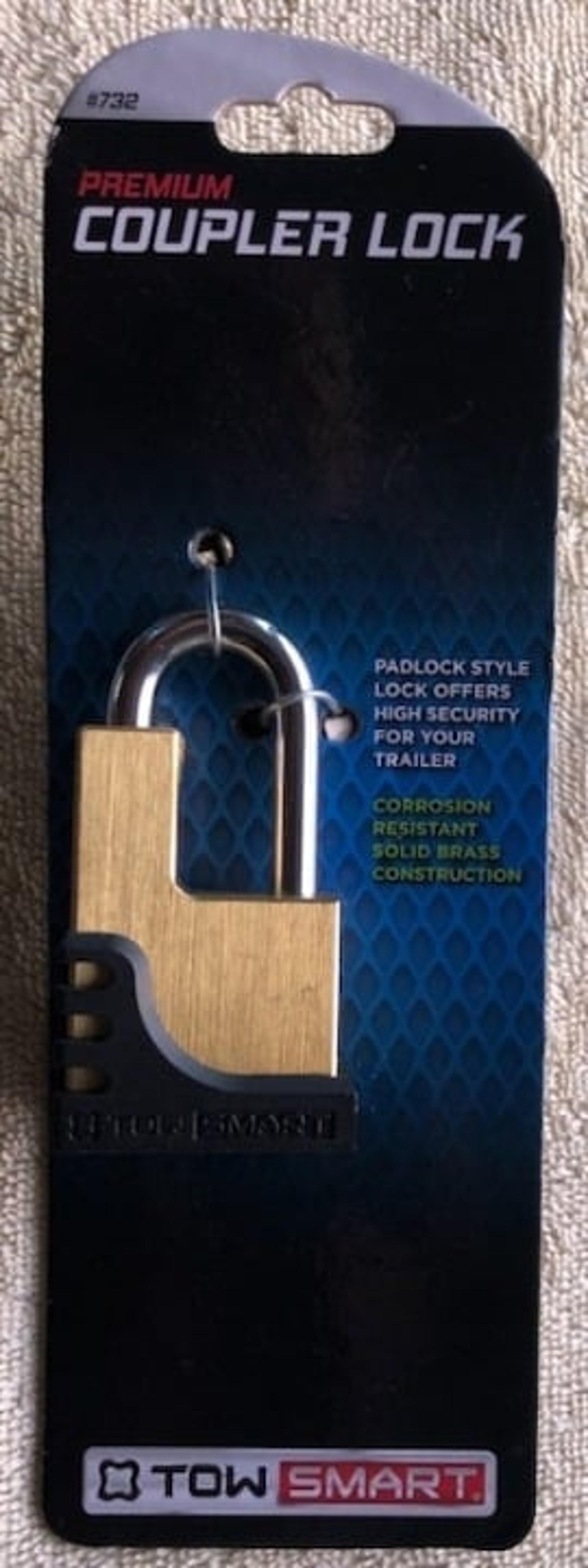 TowSmart Premium Brass Coupler Lock with 2-Keys, #732