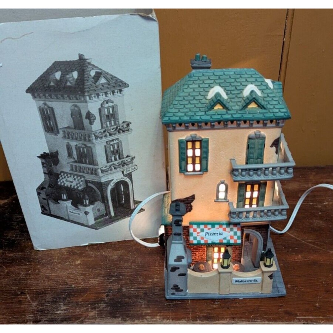 VTG 1991 - Dept 56 Christmas in the City Little Italy Ristorante EUC Orig Box!