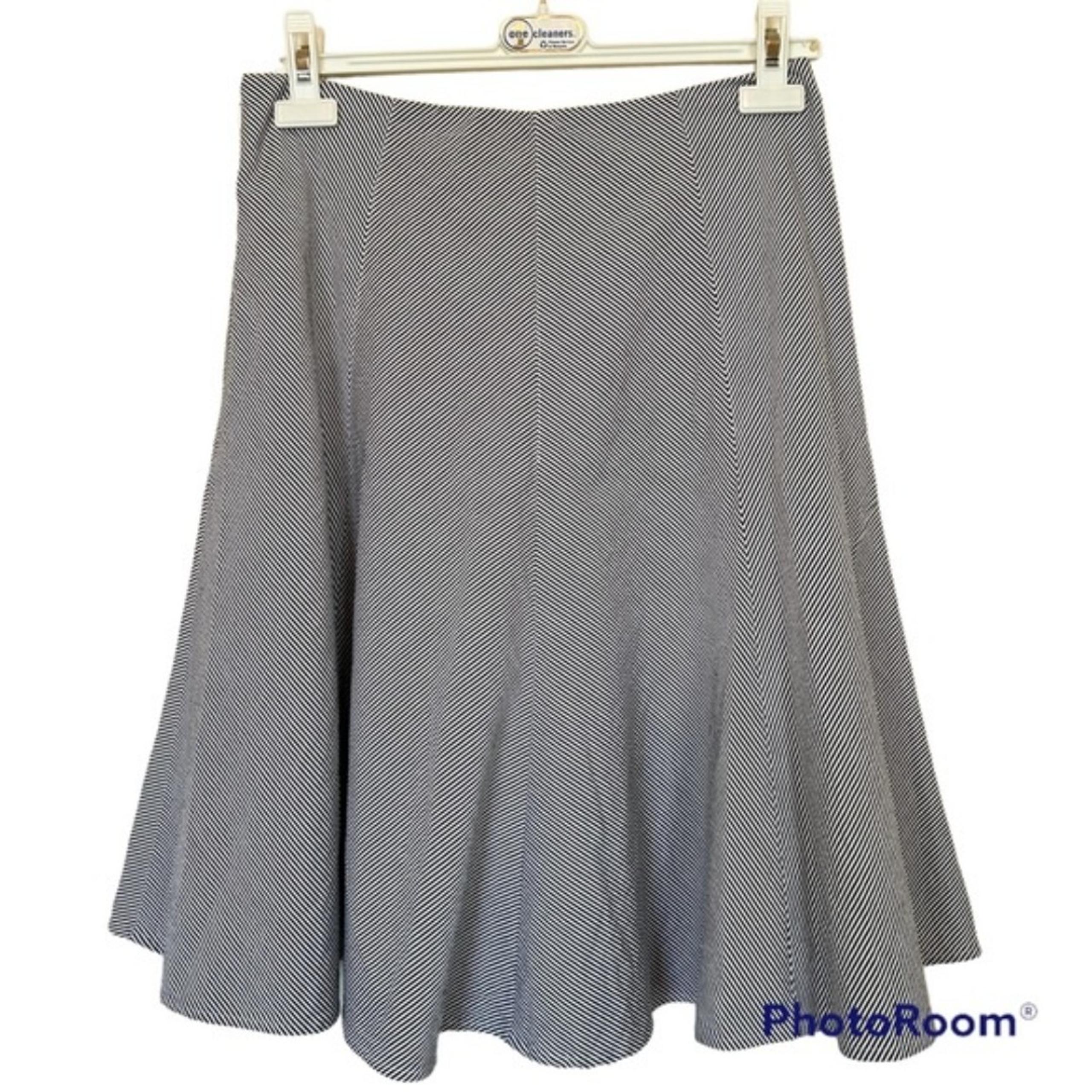 Jones New York Stretch A-Line Swing Skirt Gray Size 4