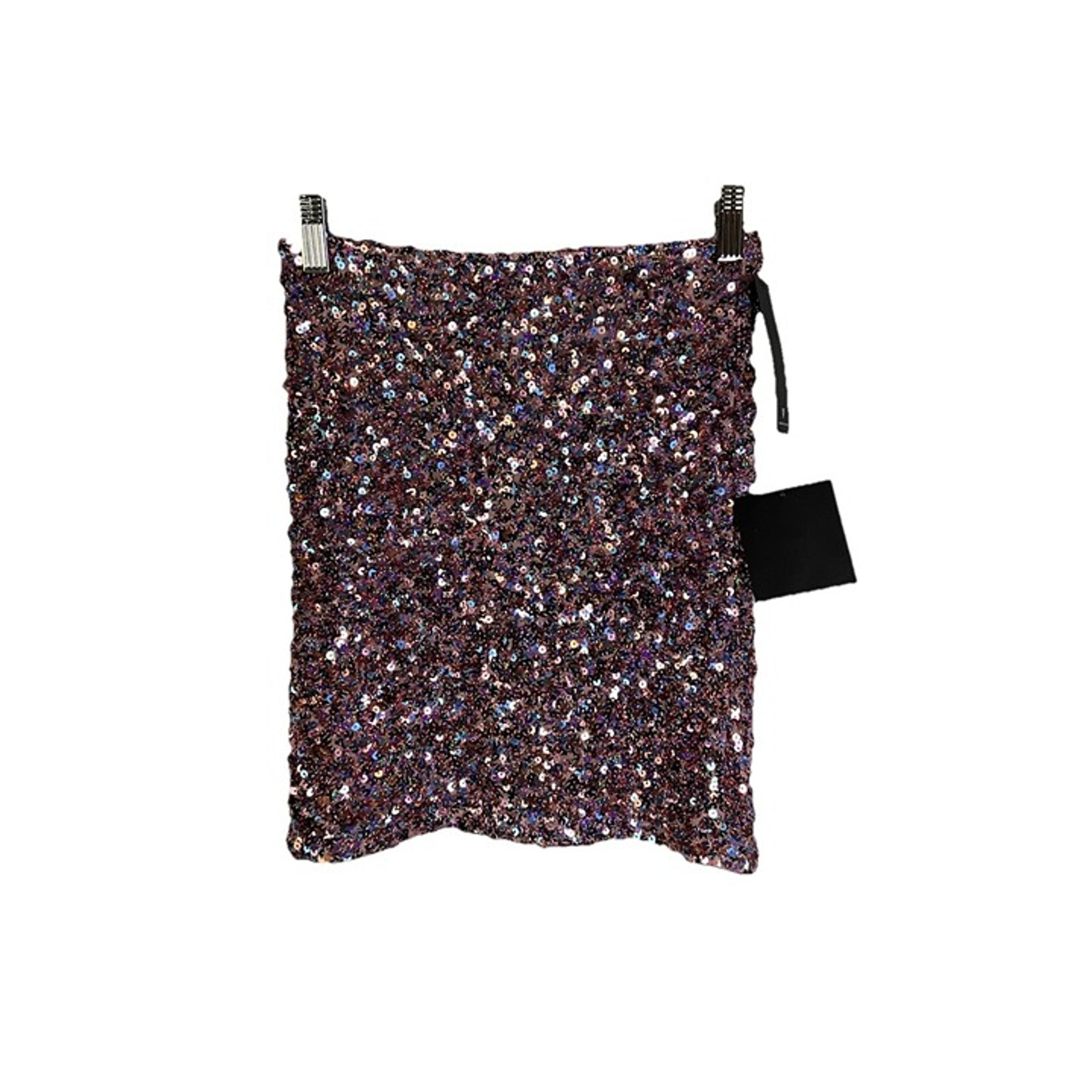 New Lulus Womens XS Pink Sequin Embellished Pencil Straight Mini Skirt