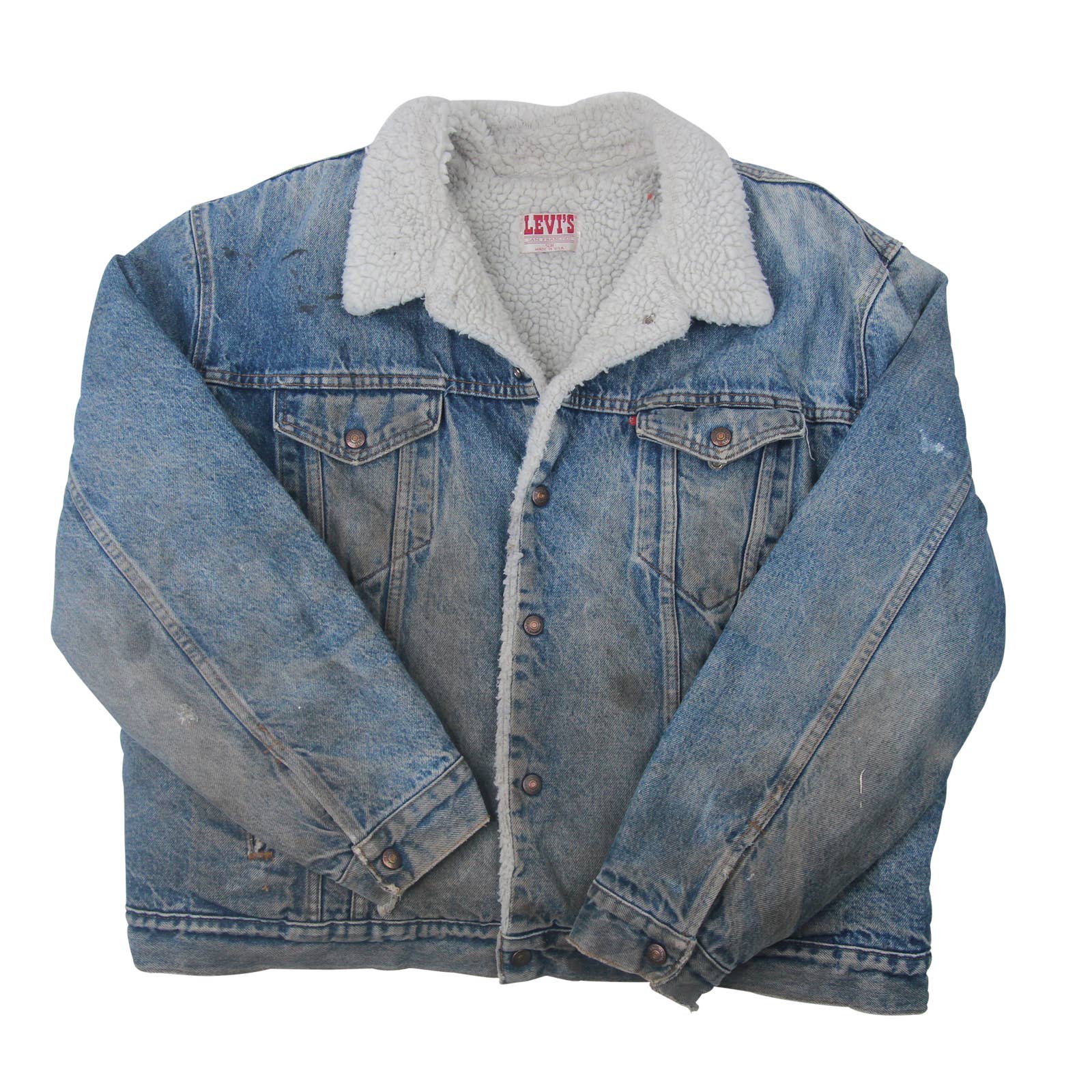 Vintage Levis Distressed Sherpa Jacket