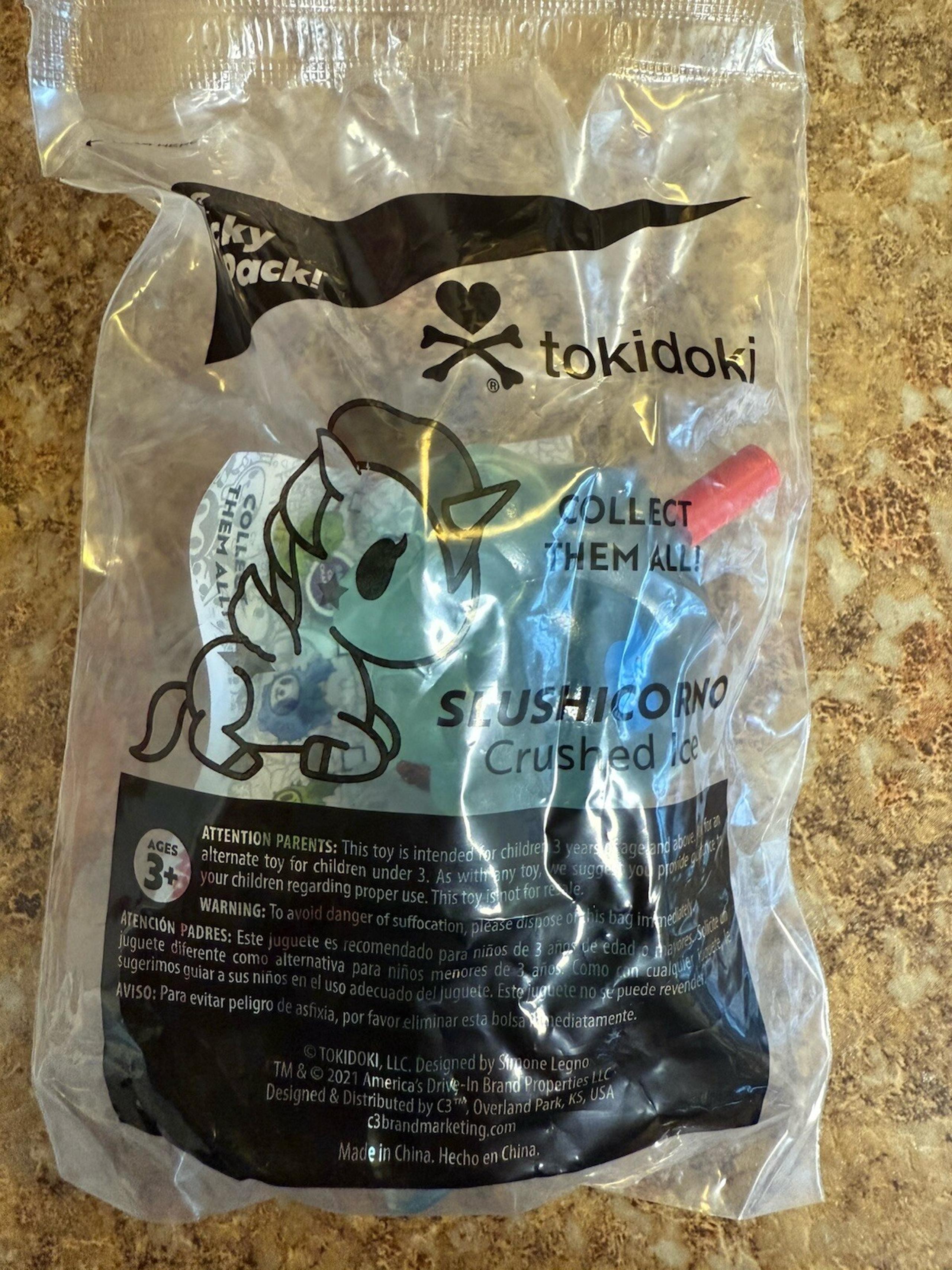Tokidoki Sealed Sonic Exclusive Slushicorno Crushed Ice Wacky Pack 2021 Unicorno