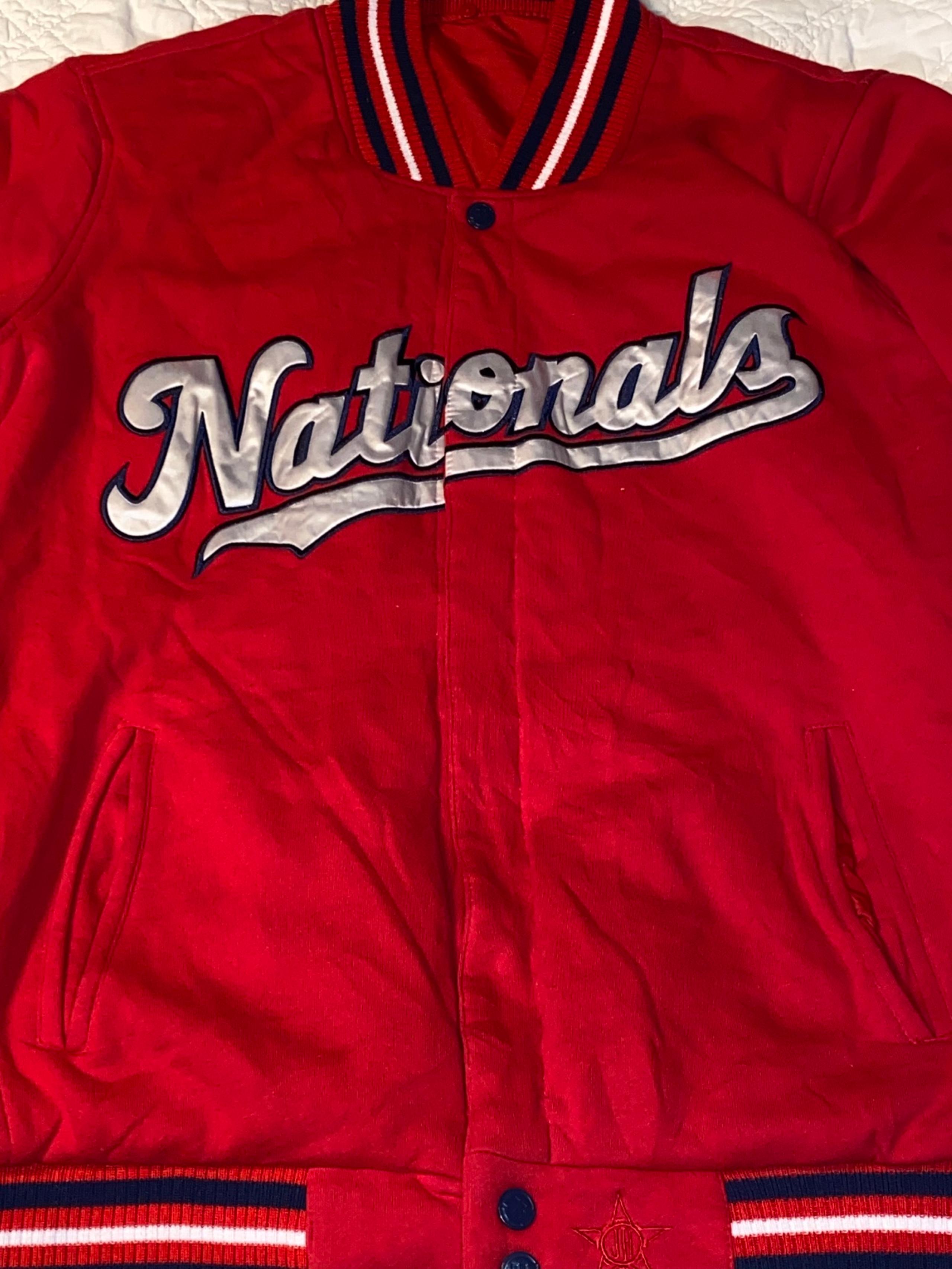 MLB JH Design Washington Nationals Reversible Jacket Men’s Sz 2XL