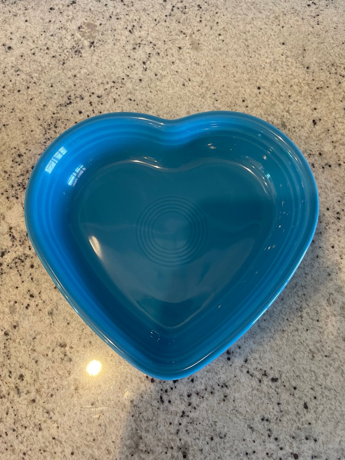 Fiesta Medium Heart Shaped Bowl Peacock