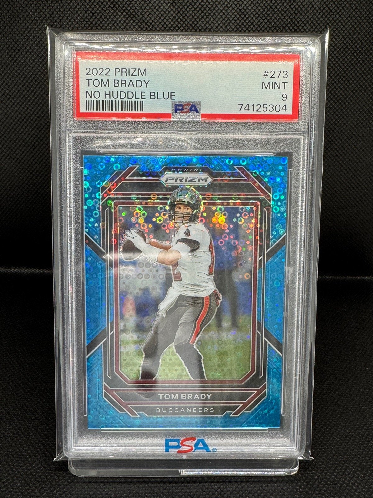 Tom Brady Tampa Bay Buccaneers #'d/79 Panini 2022 No Huddle Blue PSA 9 MINT