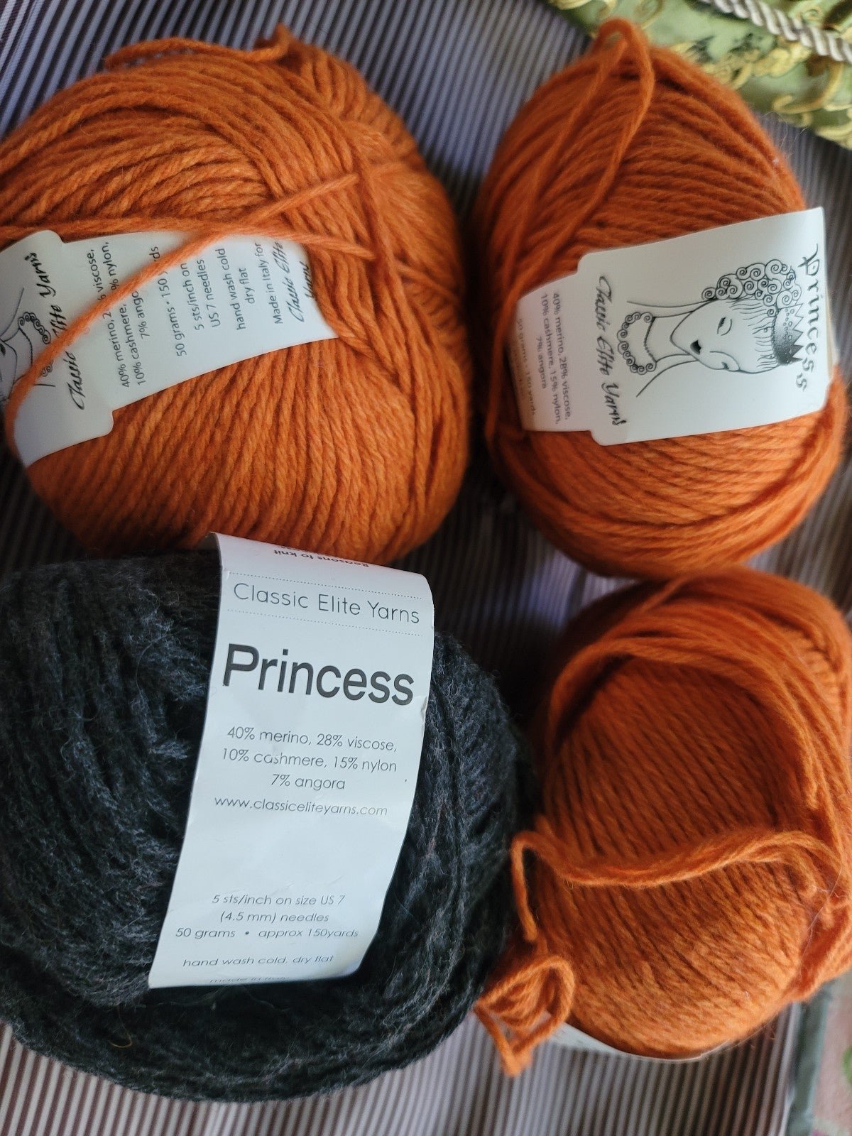 Classic Elite Yarns Princess lot of 4