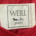 Oversized Red Weill Paris Full Length Trench Coat Women’s Coat Size Large Retro