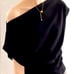 Zara asymmetrical runched sleeve top Size M