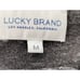 LUCKY BRAND MENS CHARCOAL HEATHERED SWEATER