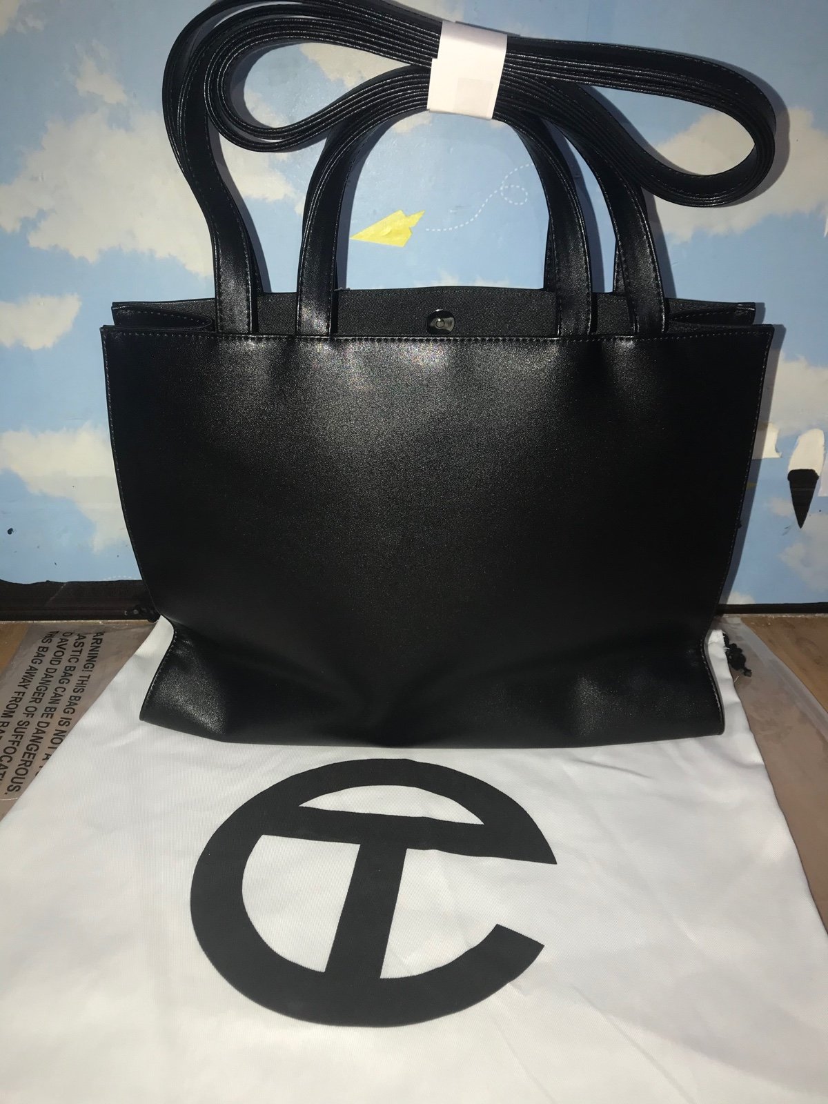 Telfar sales Medium Black Shopping Bag