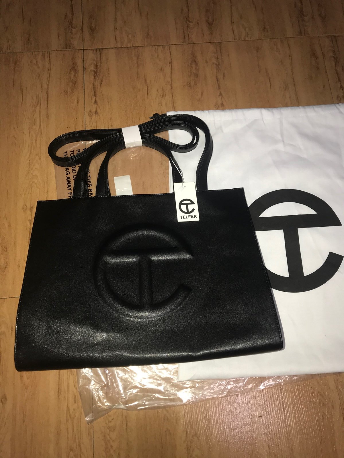 Telfar sales Medium Black Shopping Bag