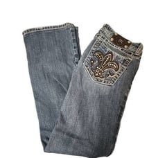 Miss Me JP5075 Bootcut Bling Jeans Size 27 NWOT
