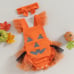 Halloween Pumpkin Romper 3t