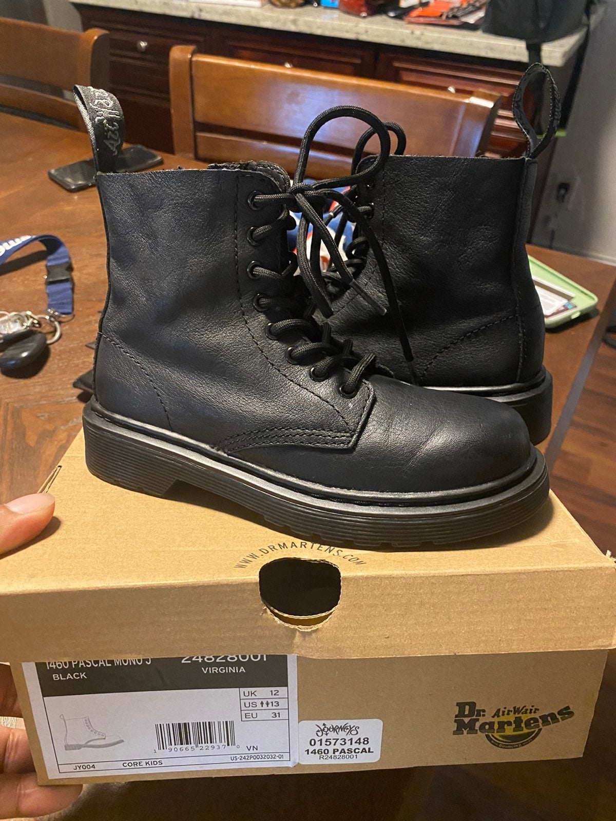 Kids Dr marten boots size 13c
