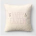 Threshold Natural Happy Easter Throw Pillow 18”x18”