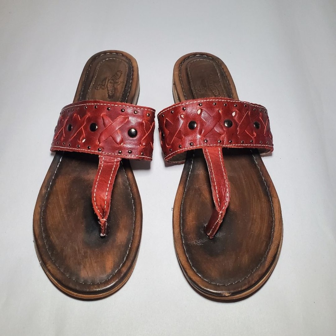 Freebird Red Shay Sandals Size 8