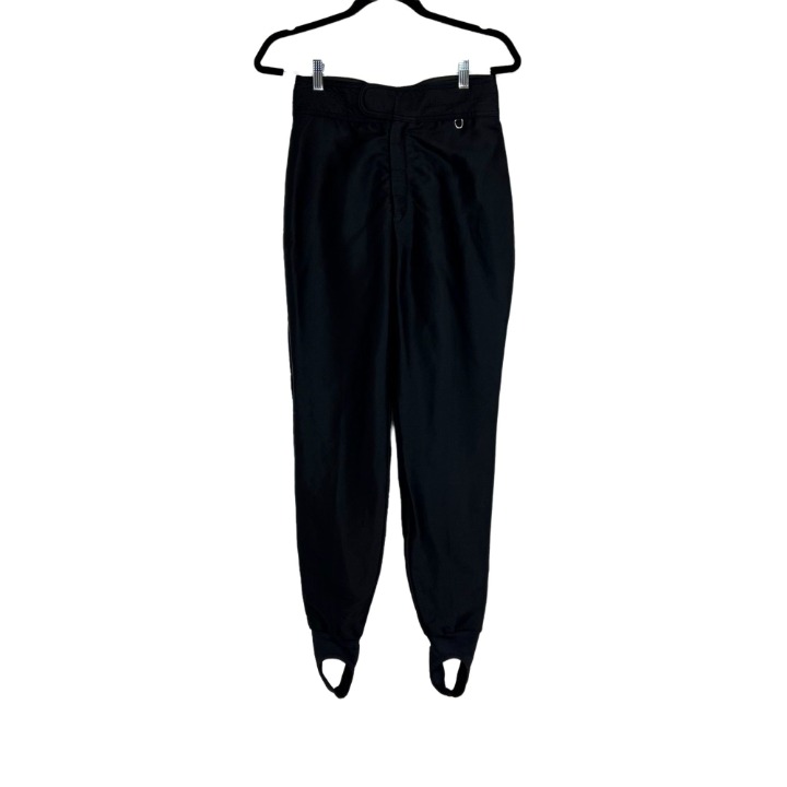 Schoeller Of Switzerland Black Wool Ski Stirrup Pants Women's Size 10