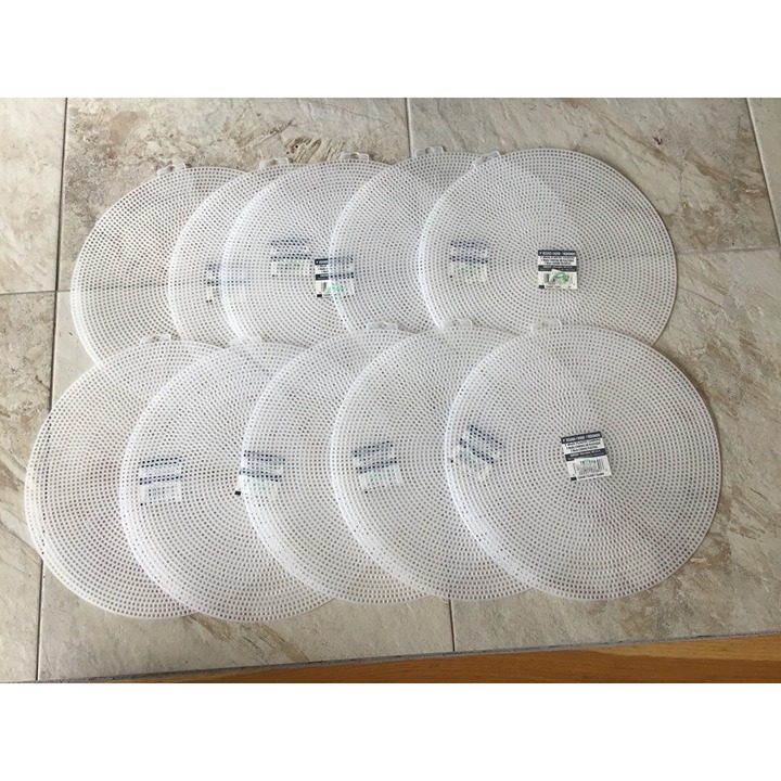 Plastic Canvas 7 Mesh Count 9 -Circle Clear by Uniek lot of 10 NWT