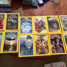 National Geographic magazines