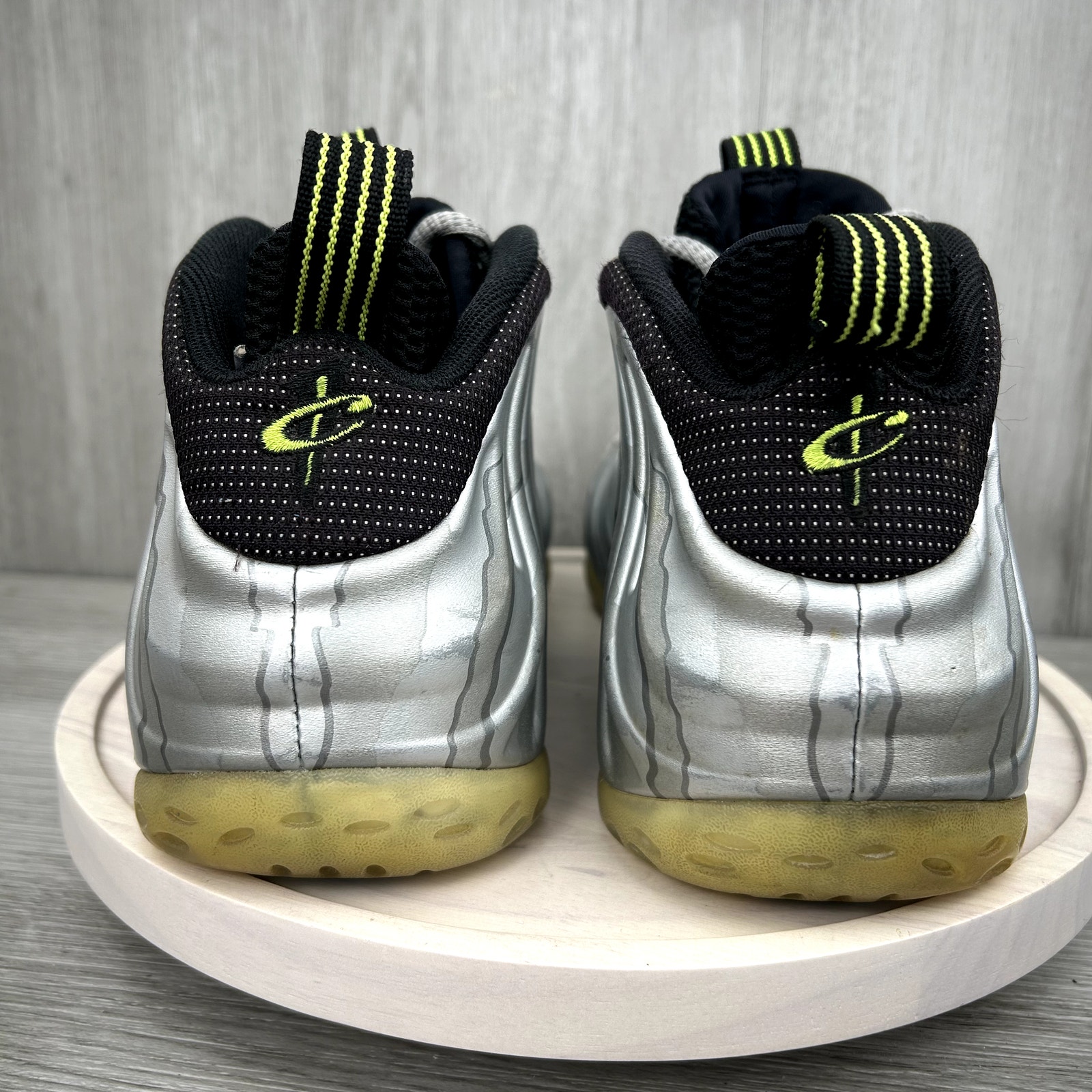 Nike Air Foamposite One Prm Silver Volt Metallic Camo Mens