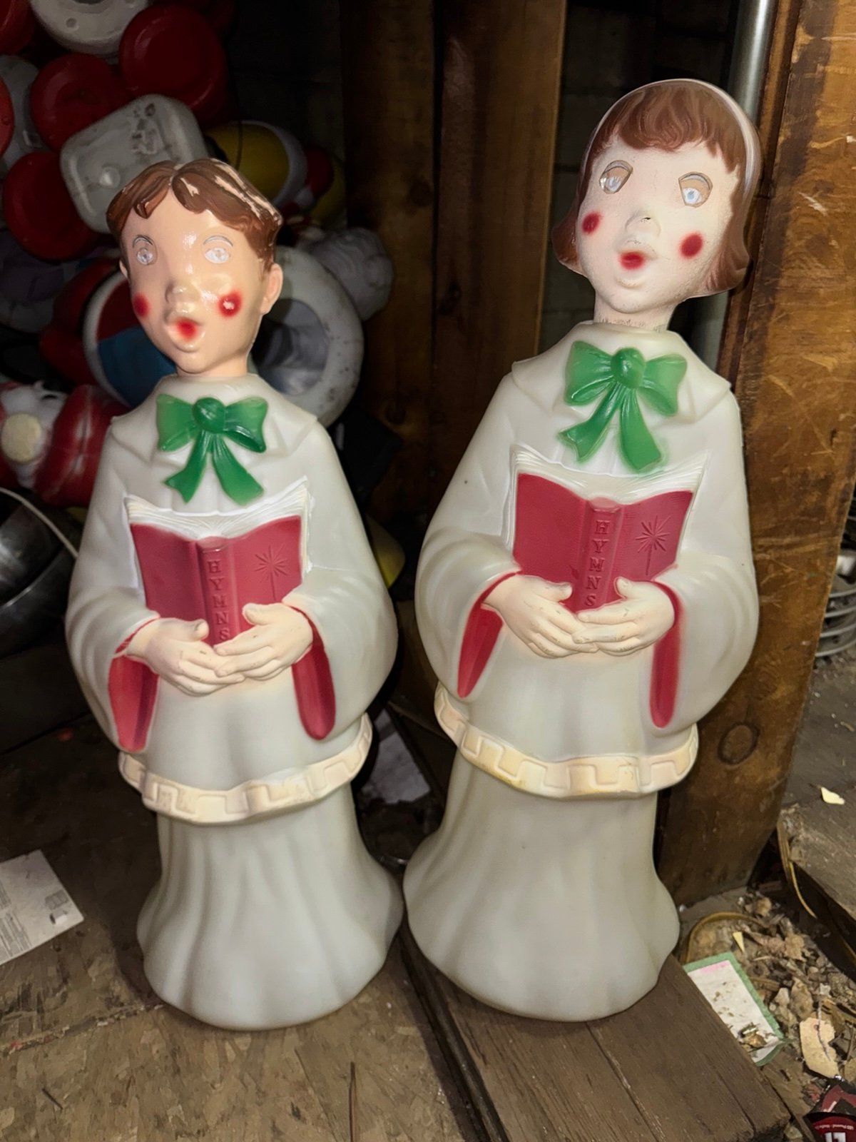 Christmas empire choir boy and girl blow molds