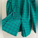 Vintage 80’s green plaid button tailored blazer jacket