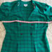 Vintage 80’s green plaid button tailored blazer jacket