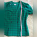 Vintage 80’s green plaid button tailored blazer jacket