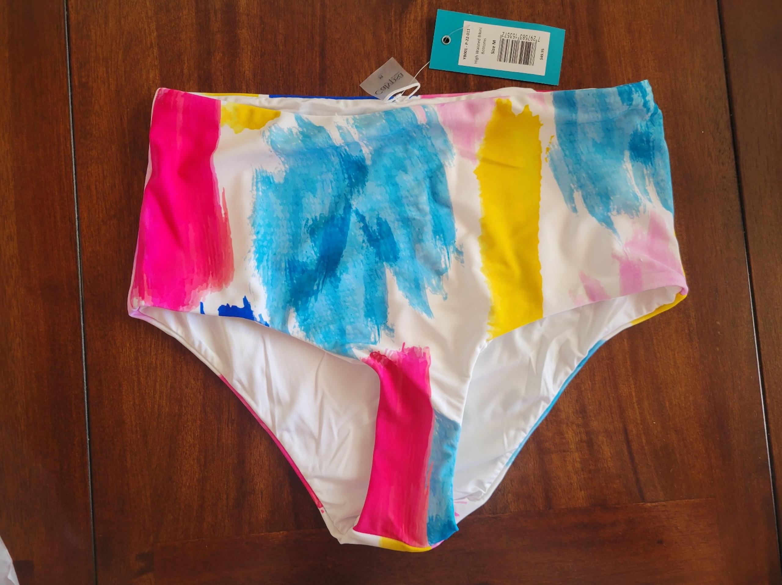 NWT Women's small high-waisted bikini bottoms