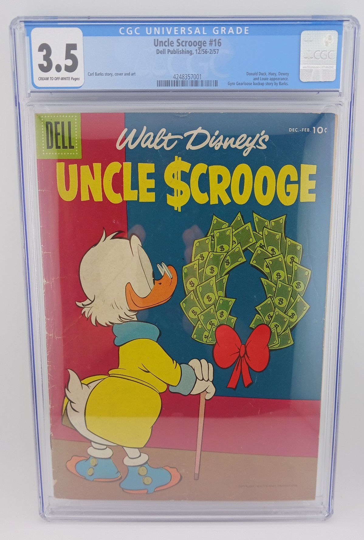 CGC 3.5 Uncle Scrooge #16