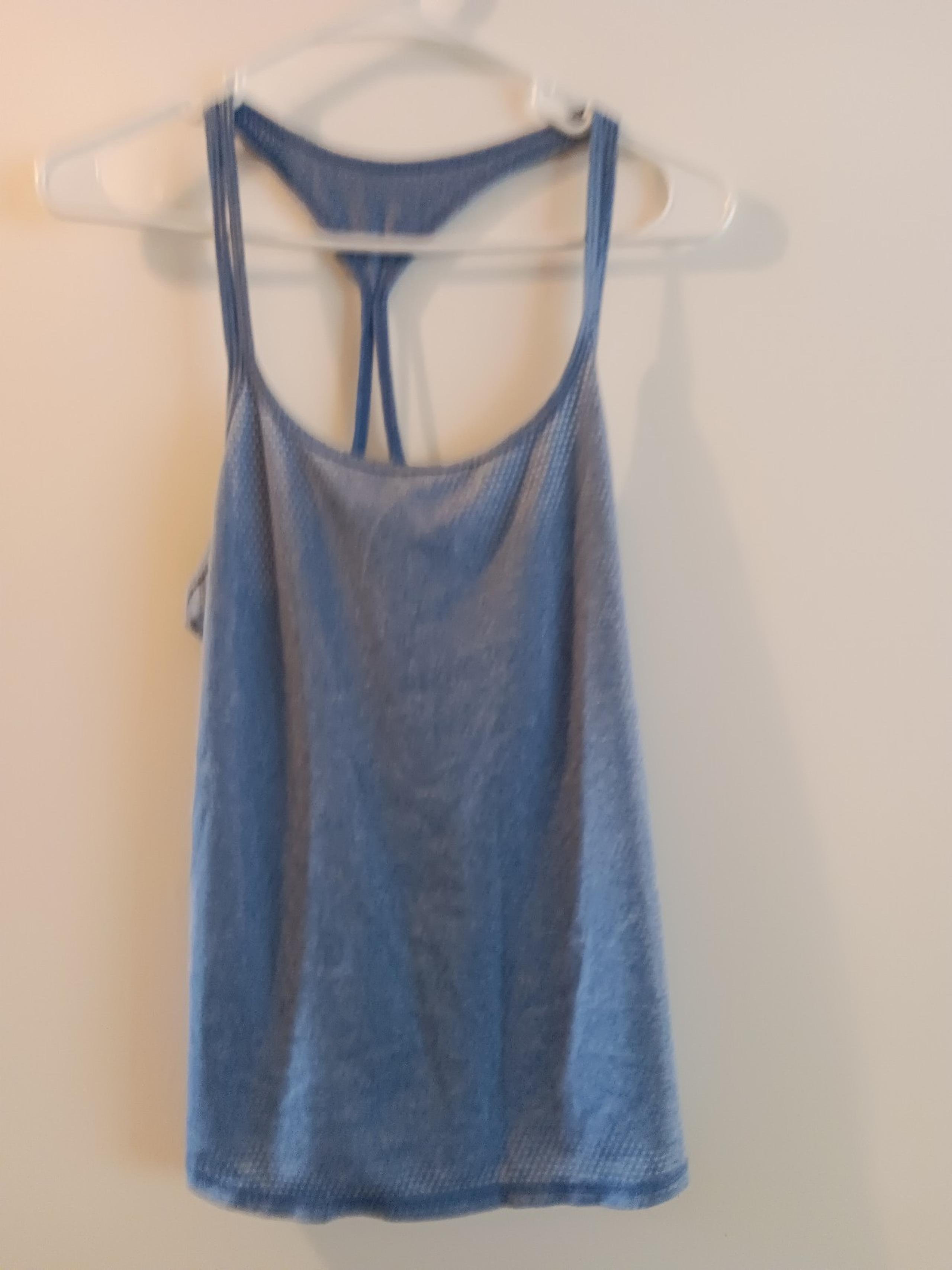 Womens avia sports blue yoga shirt medium