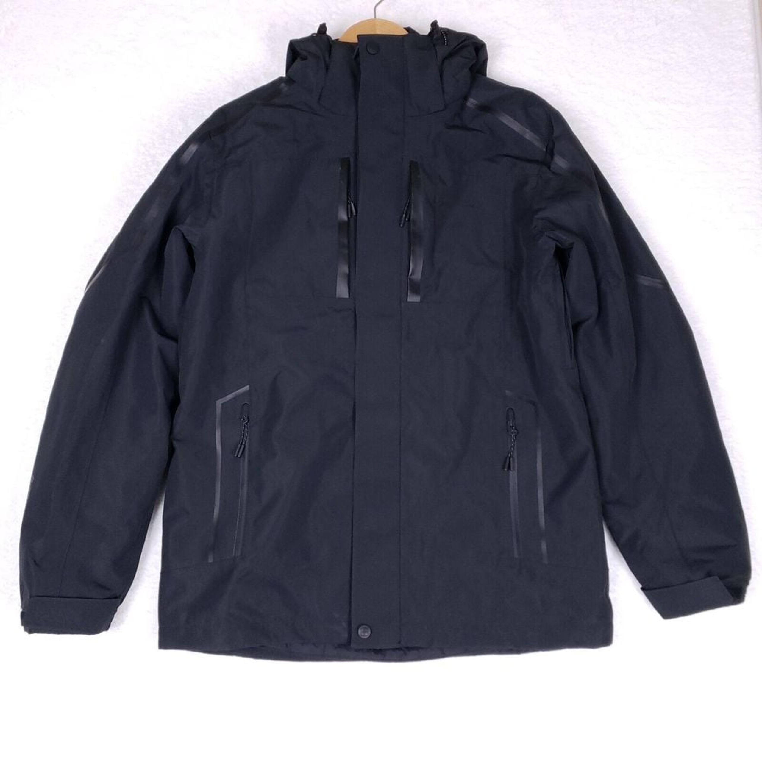 Mountain Warehouse Extreme Waterproof Hooded Jacket Men S Black Outdoor Gorpcore