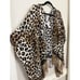 NWT Chicos Glam Plus Friendly Leopard Print Reversible Shrug Poncho One Size 90