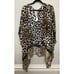 NWT Chicos Glam Plus Friendly Leopard Print Reversible Shrug Poncho One Size 90