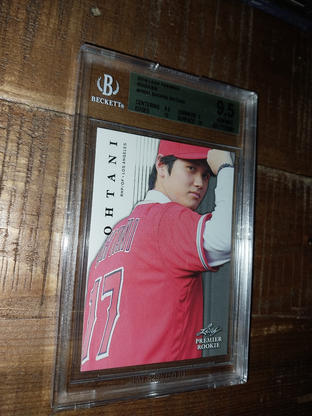 Shohei Ohtani Rookie BGS 9.5