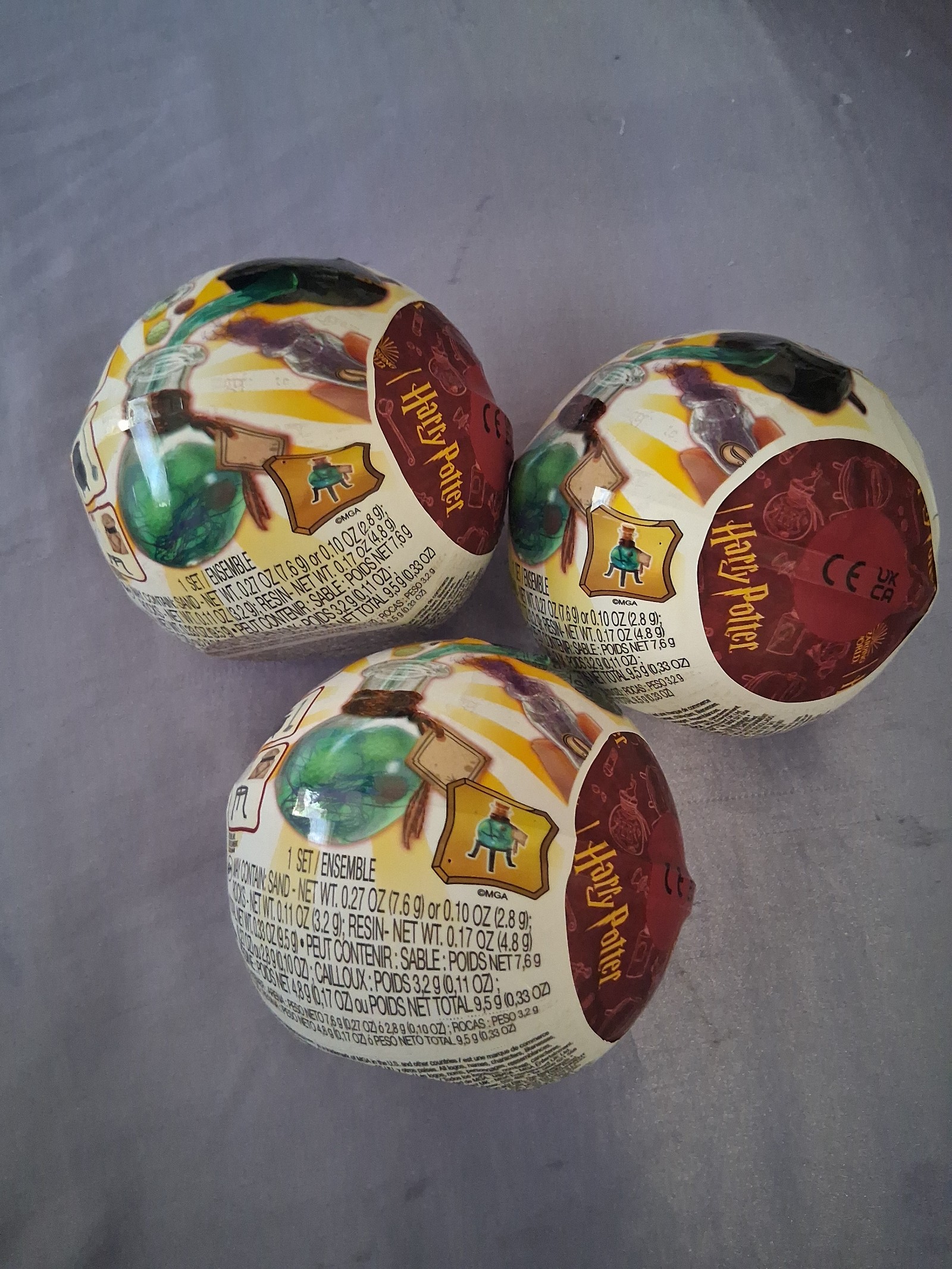 Miniverse Rares Harry Potter Series Set of 3 Cupcakes, Tea Set, Mandrake