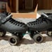 Vintage Riedell Carrera Speed Roller Skates Size 7 Mens BLACK Model 105B