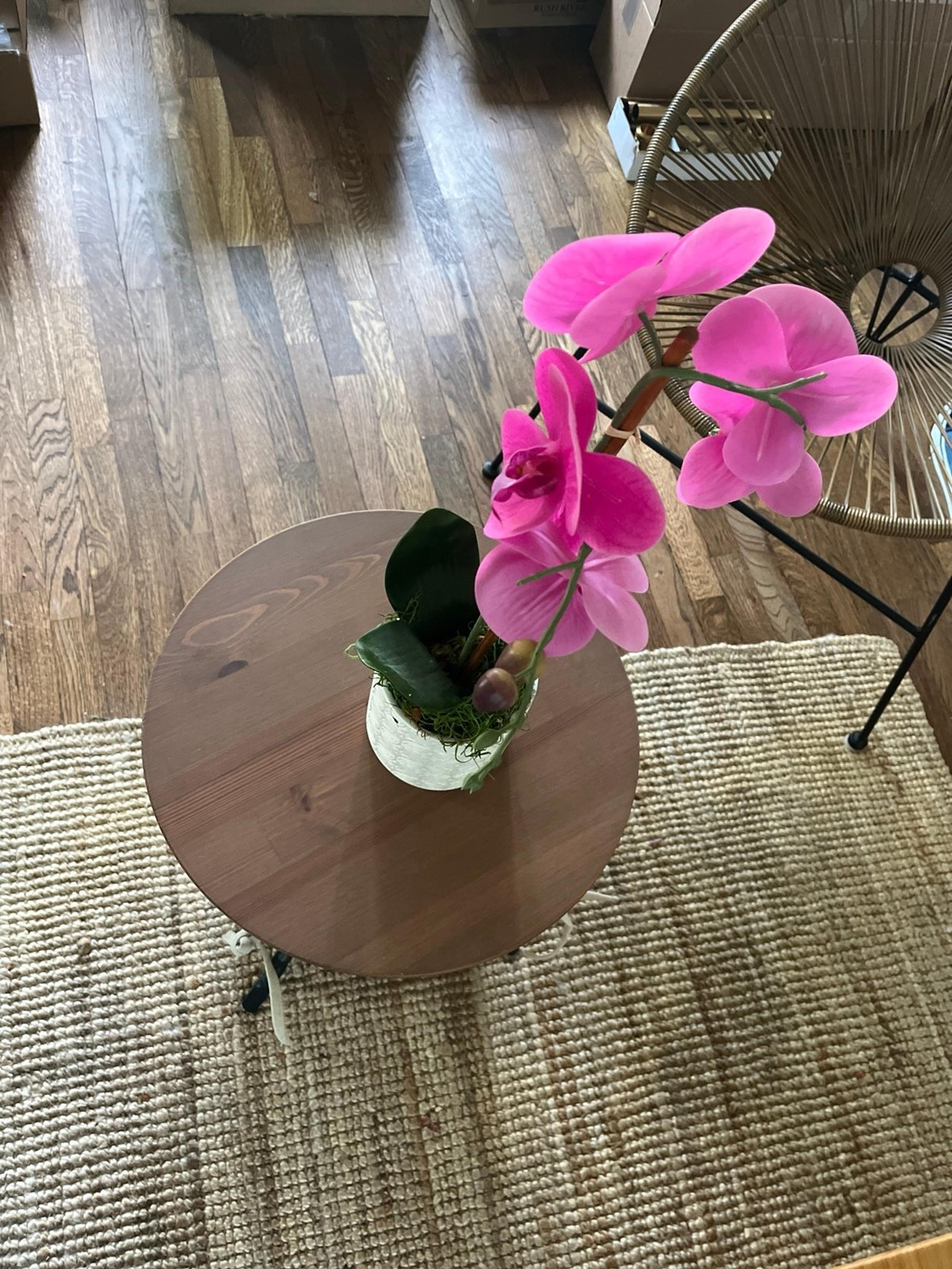 Mainstays Artificial orchid in ceramic base