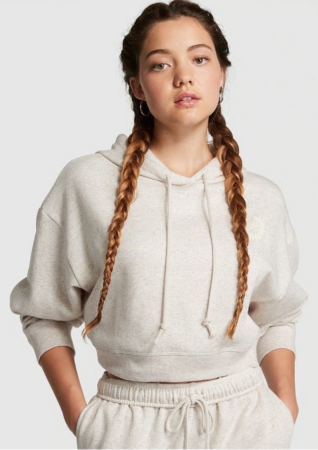 Everyday Fleece Crop Hoodie