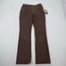 Vintage Route 66 Pants Size 29 Brown Leather Button Fly Bootcut Western Y2K NWT