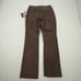 Vintage Route 66 Pants Size 29 Brown Leather Button Fly Bootcut Western Y2K NWT