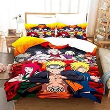 YIYI SMILE Anime Japanese Duvet Cover Set Bedding Set Comforter Cover Queen