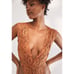 NWT We Are Hah x Free People Cut To The Chase Sheer Lace One-Piece Bodysuit