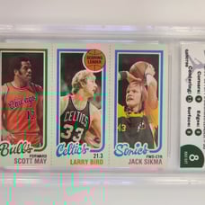 1980-81 larry bird rookie TCGC 8
